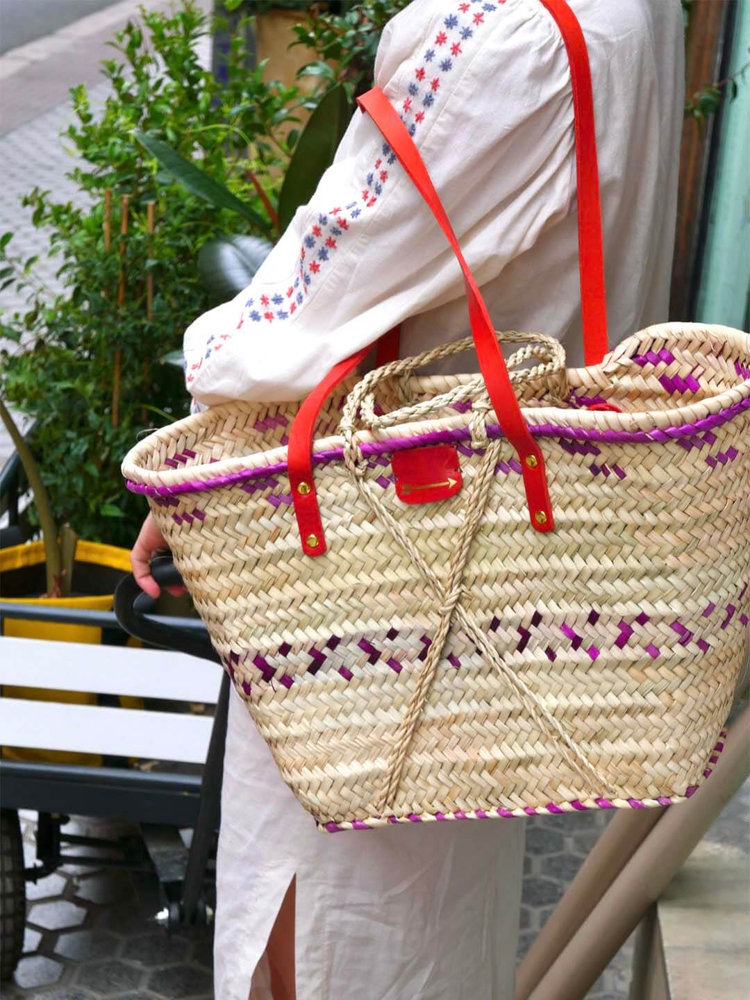 Basket Tote Asa Roja