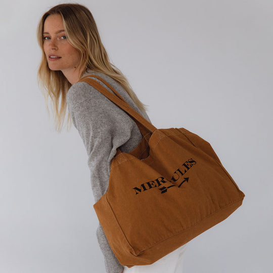 Canvas tote mostaza