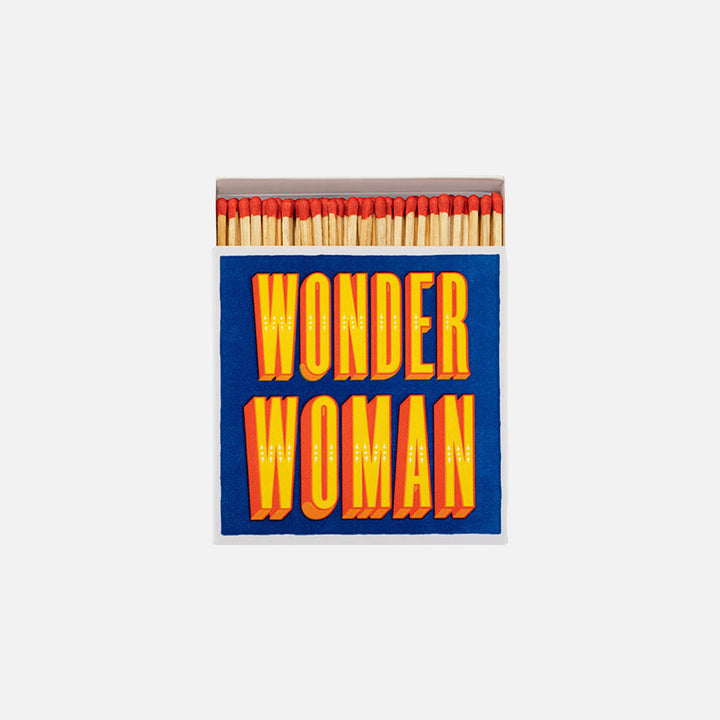 Caja cuadrada de cerillas Wonder Woman