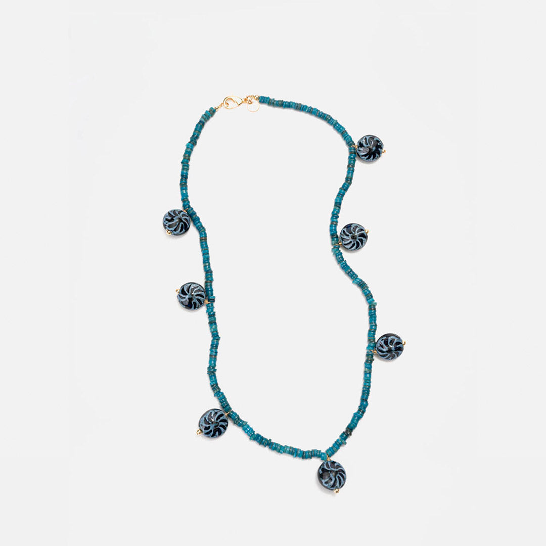 Collar Cerámica Azul