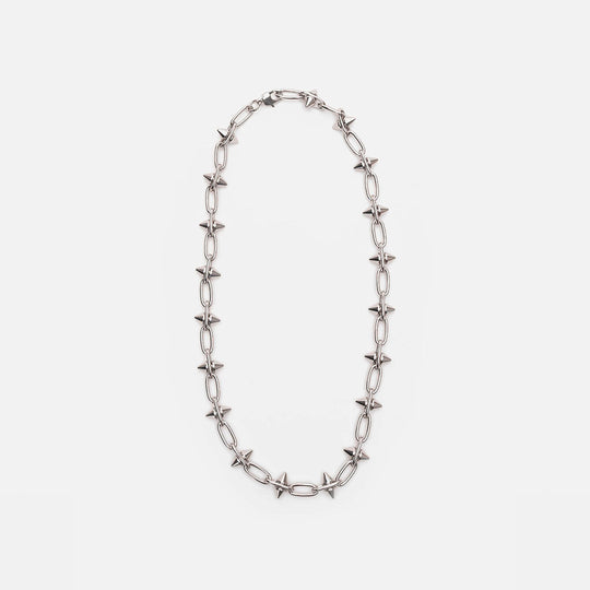 Collar spike plata