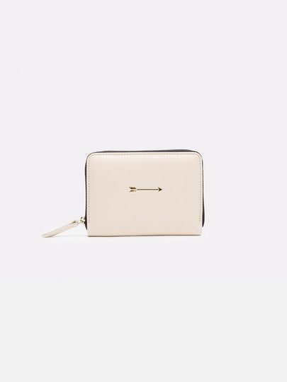 Cartera Continental Zip Bone